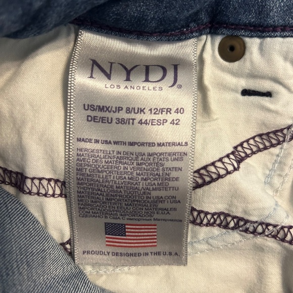 Women’s NYDJ Capri Jean Pants | Size‎ 8 - Picture 5 of 8